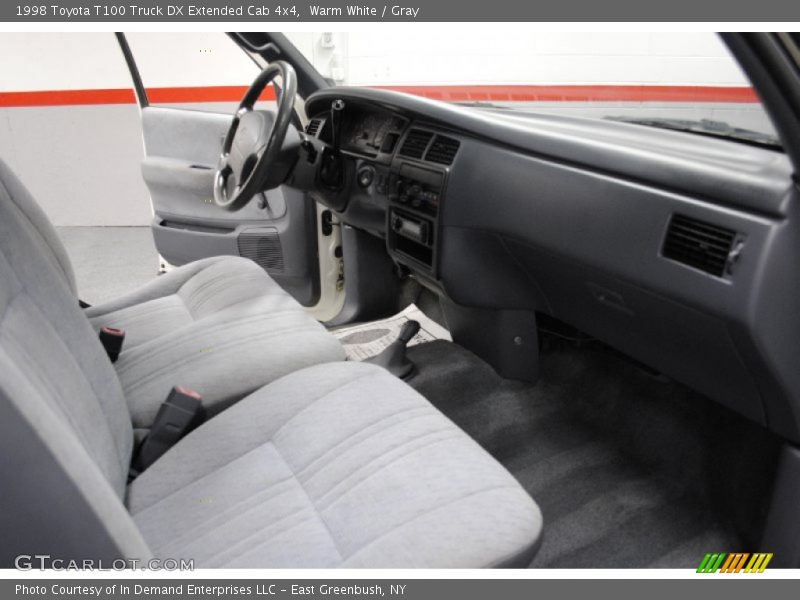 Warm White / Gray 1998 Toyota T100 Truck DX Extended Cab 4x4