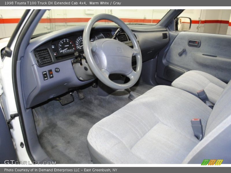 Warm White / Gray 1998 Toyota T100 Truck DX Extended Cab 4x4
