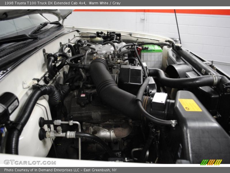 Warm White / Gray 1998 Toyota T100 Truck DX Extended Cab 4x4