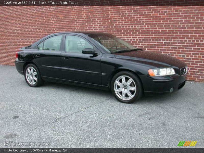 Black / Taupe/Light Taupe 2005 Volvo S60 2.5T