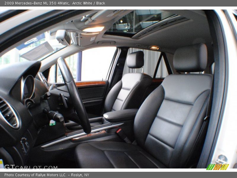 Arctic White / Black 2009 Mercedes-Benz ML 350 4Matic
