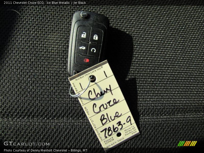 Ice Blue Metallic / Jet Black 2011 Chevrolet Cruze ECO