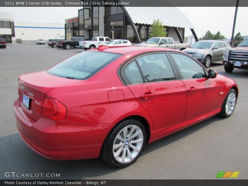 Crimson Red / Gray Dakota Leather 2011 BMW 3 Series 328i Sedan