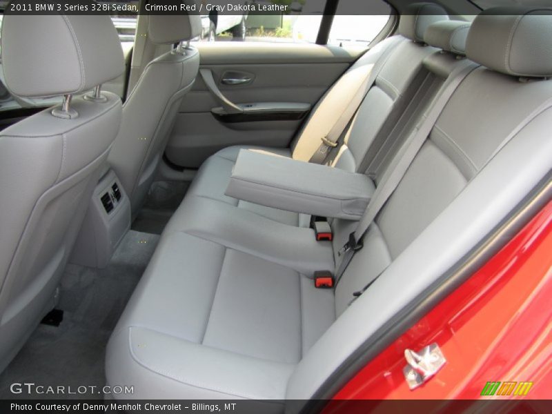 Crimson Red / Gray Dakota Leather 2011 BMW 3 Series 328i Sedan
