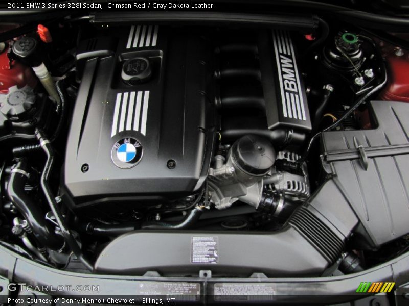 Crimson Red / Gray Dakota Leather 2011 BMW 3 Series 328i Sedan