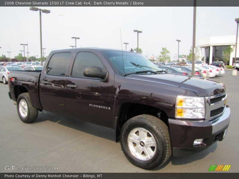 Dark Cherry Metallic / Ebony 2008 Chevrolet Silverado 1500 LT Crew Cab 4x4