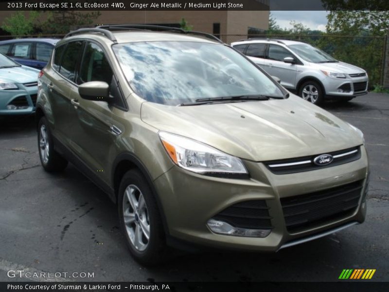 Ginger Ale Metallic / Medium Light Stone 2013 Ford Escape SE 1.6L EcoBoost 4WD