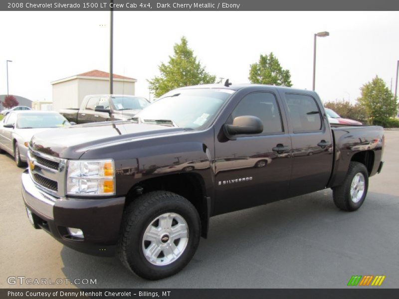 Dark Cherry Metallic / Ebony 2008 Chevrolet Silverado 1500 LT Crew Cab 4x4