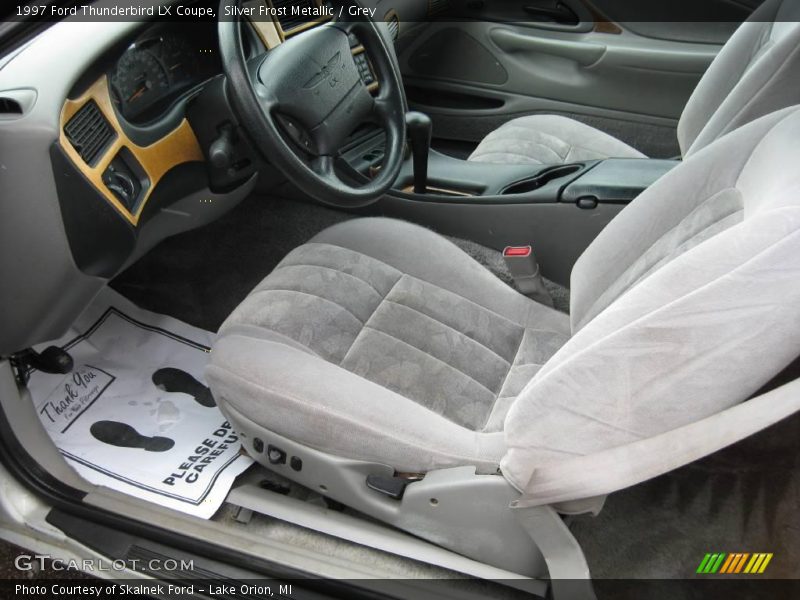 Silver Frost Metallic / Grey 1997 Ford Thunderbird LX Coupe