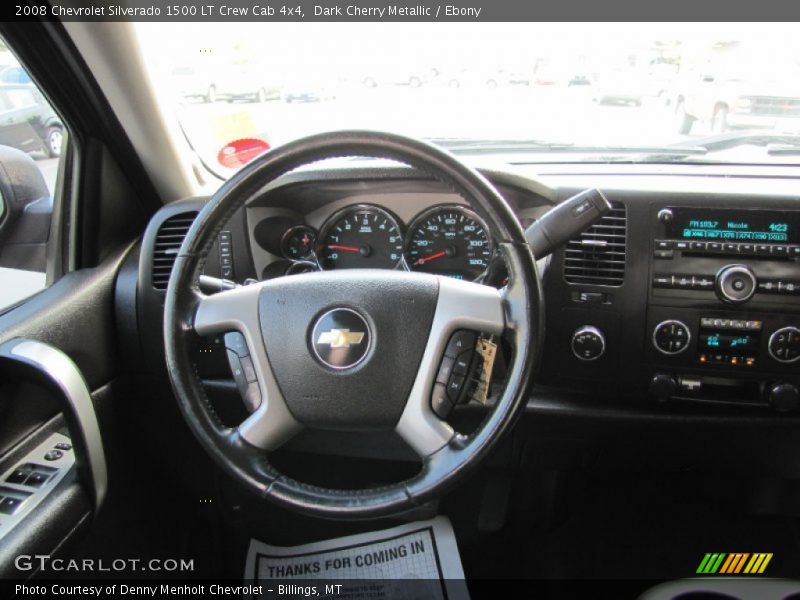 Dark Cherry Metallic / Ebony 2008 Chevrolet Silverado 1500 LT Crew Cab 4x4