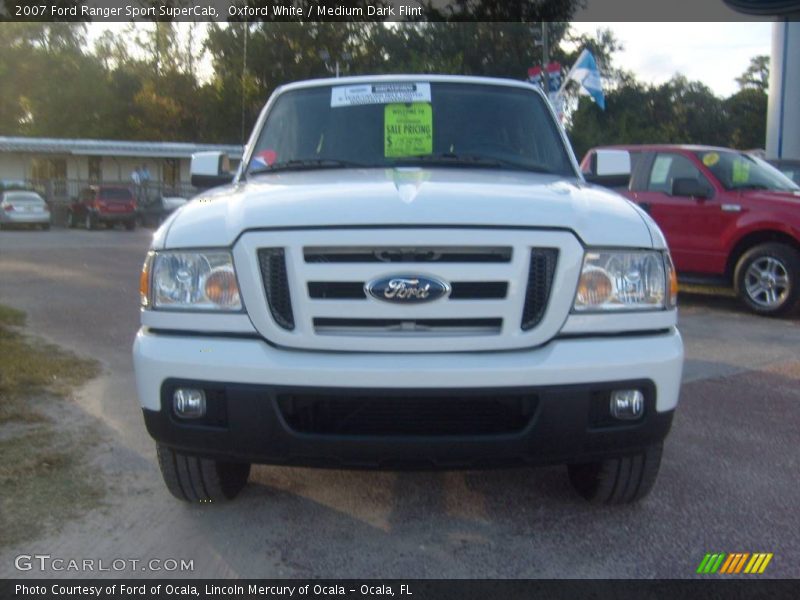 Oxford White / Medium Dark Flint 2007 Ford Ranger Sport SuperCab