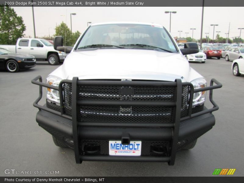 Bright White / Medium Slate Gray 2009 Dodge Ram 2500 SLT Mega Cab 4x4