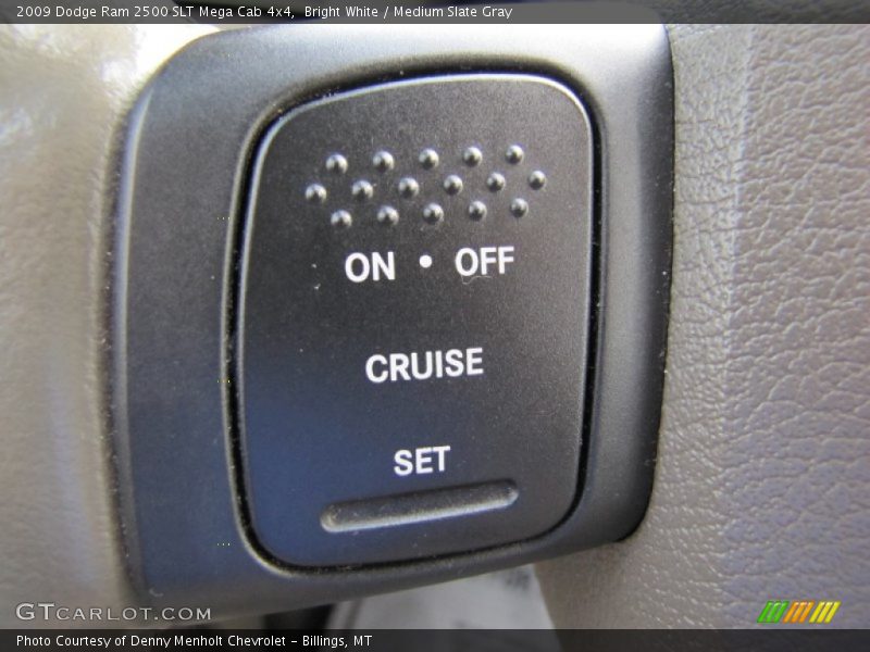 Bright White / Medium Slate Gray 2009 Dodge Ram 2500 SLT Mega Cab 4x4