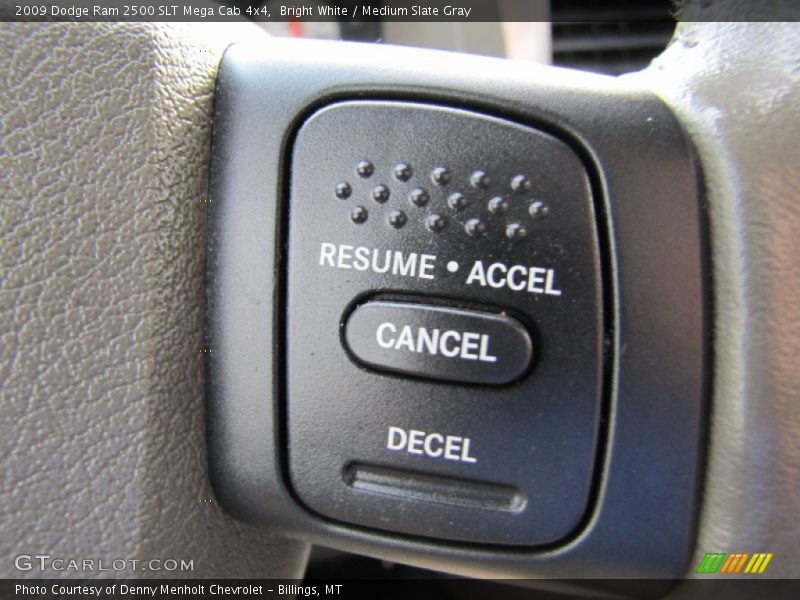Bright White / Medium Slate Gray 2009 Dodge Ram 2500 SLT Mega Cab 4x4