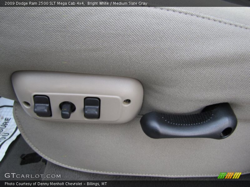 Bright White / Medium Slate Gray 2009 Dodge Ram 2500 SLT Mega Cab 4x4