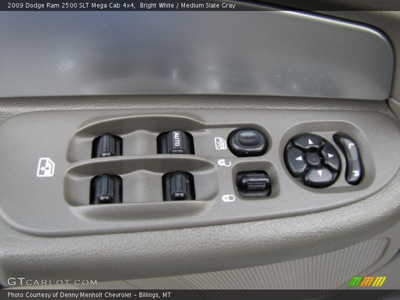 Bright White / Medium Slate Gray 2009 Dodge Ram 2500 SLT Mega Cab 4x4