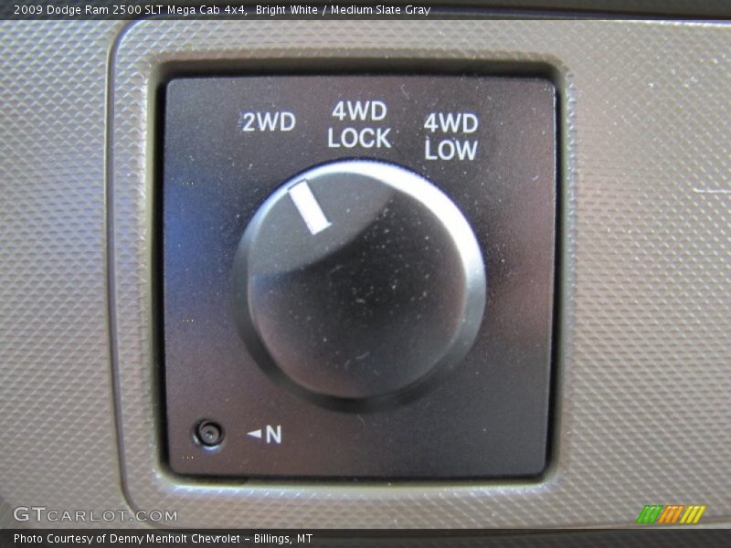 Bright White / Medium Slate Gray 2009 Dodge Ram 2500 SLT Mega Cab 4x4