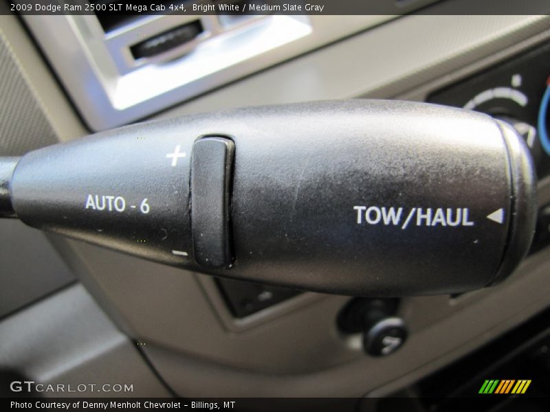 Bright White / Medium Slate Gray 2009 Dodge Ram 2500 SLT Mega Cab 4x4