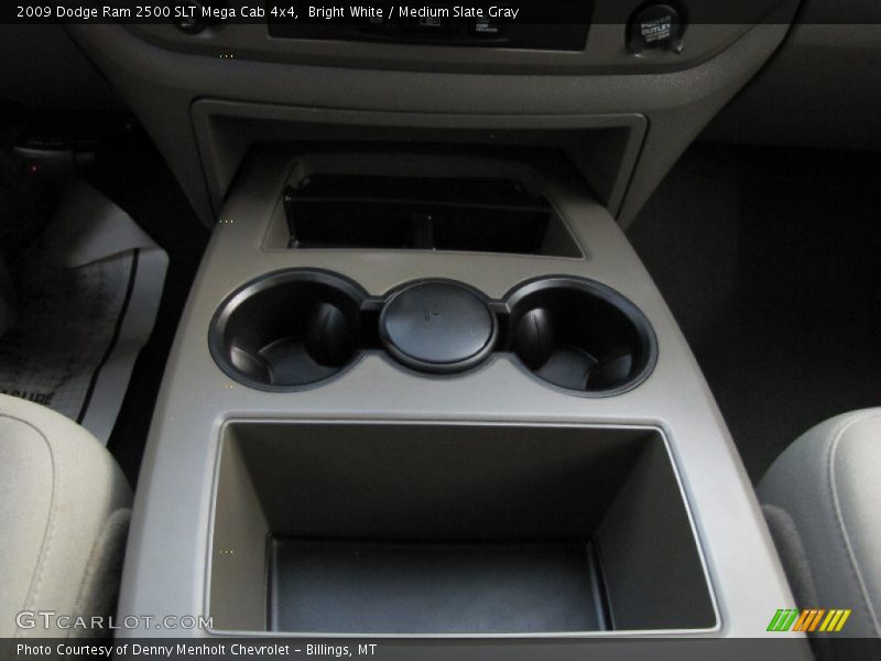Bright White / Medium Slate Gray 2009 Dodge Ram 2500 SLT Mega Cab 4x4