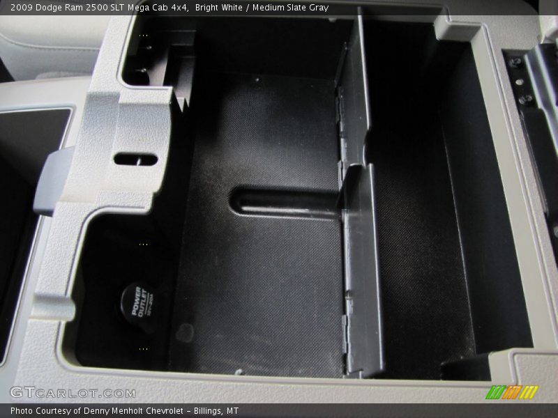 Bright White / Medium Slate Gray 2009 Dodge Ram 2500 SLT Mega Cab 4x4