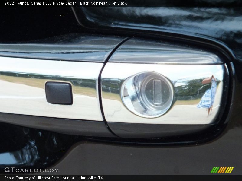 Black Noir Pearl / Jet Black 2012 Hyundai Genesis 5.0 R Spec Sedan