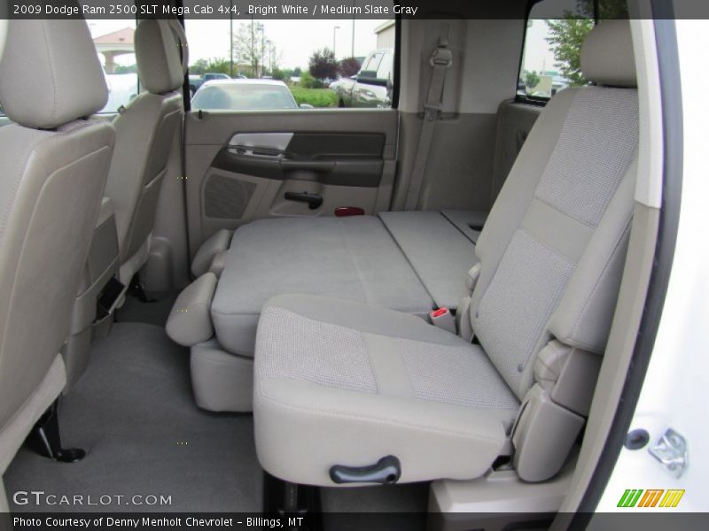 Bright White / Medium Slate Gray 2009 Dodge Ram 2500 SLT Mega Cab 4x4
