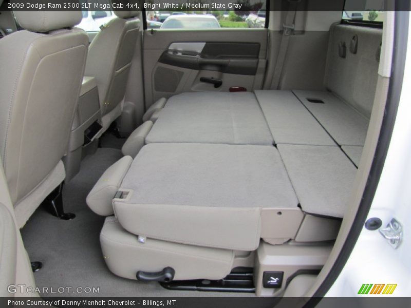 Bright White / Medium Slate Gray 2009 Dodge Ram 2500 SLT Mega Cab 4x4