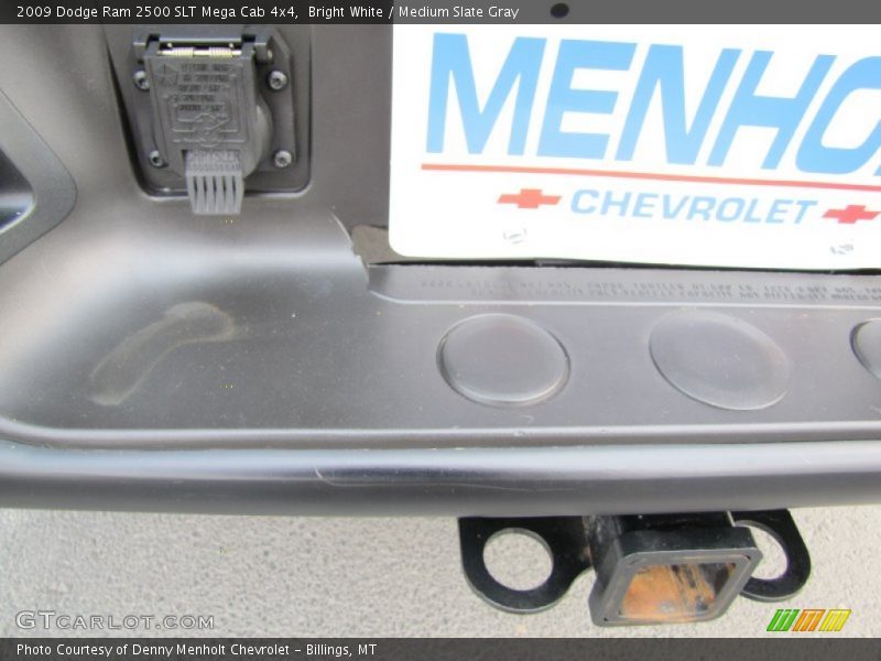 Bright White / Medium Slate Gray 2009 Dodge Ram 2500 SLT Mega Cab 4x4