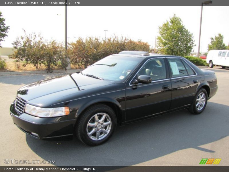 Sable Black / Black 1999 Cadillac Seville STS
