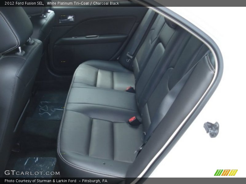 White Platinum Tri-Coat / Charcoal Black 2012 Ford Fusion SEL