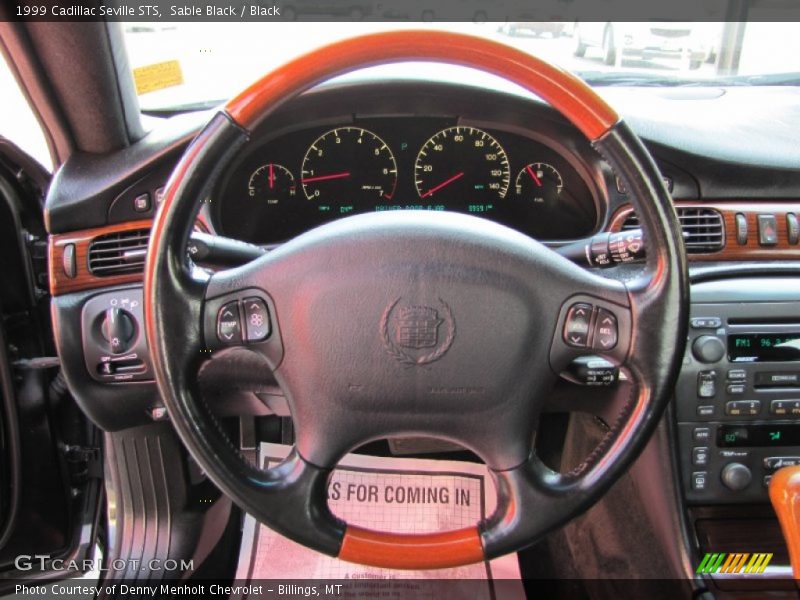 Sable Black / Black 1999 Cadillac Seville STS