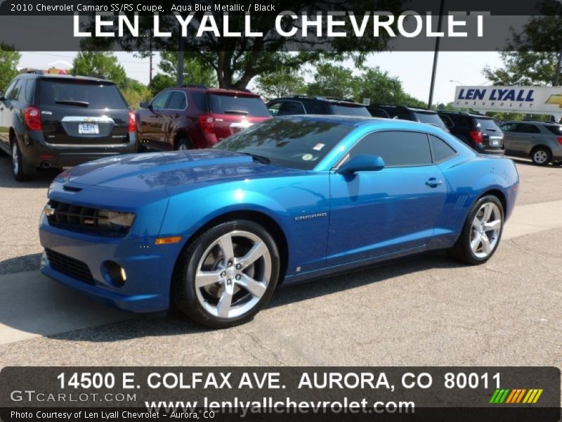 Aqua Blue Metallic / Black 2010 Chevrolet Camaro SS/RS Coupe
