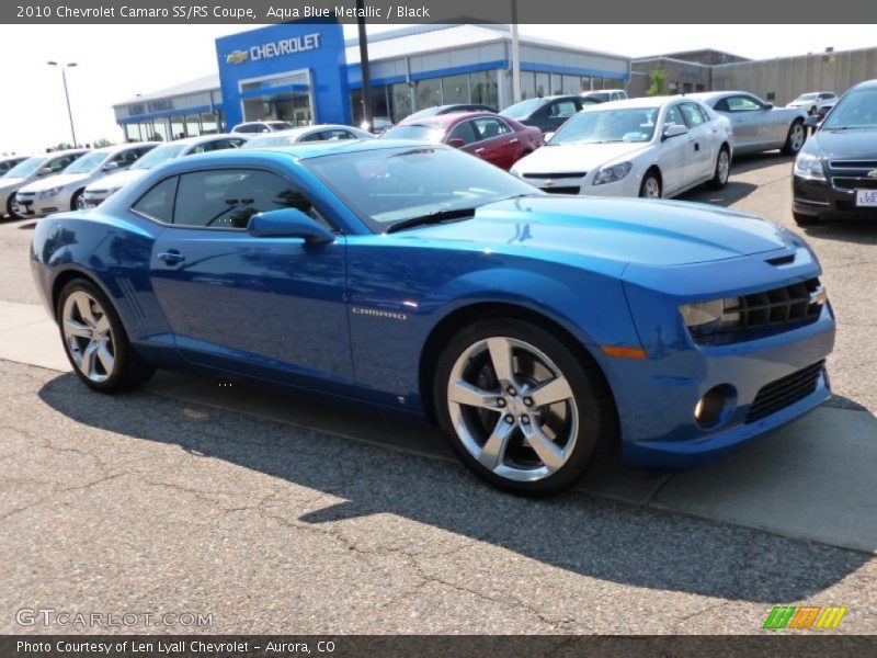 Aqua Blue Metallic / Black 2010 Chevrolet Camaro SS/RS Coupe