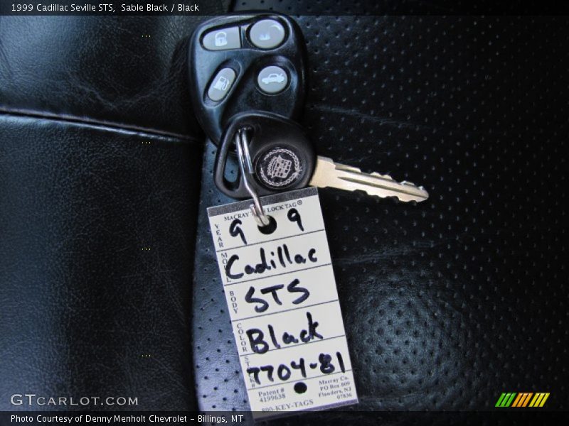 Sable Black / Black 1999 Cadillac Seville STS