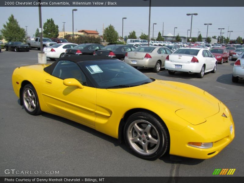 Millennium Yellow / Black 2000 Chevrolet Corvette Convertible