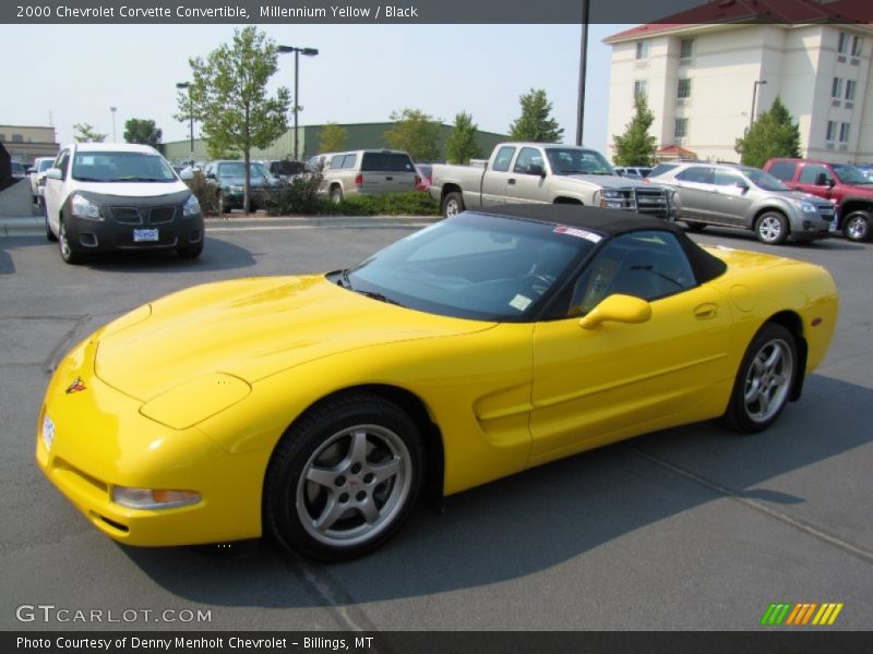Millennium Yellow / Black 2000 Chevrolet Corvette Convertible