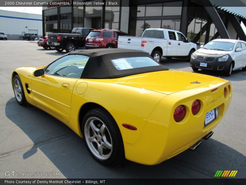 Millennium Yellow / Black 2000 Chevrolet Corvette Convertible