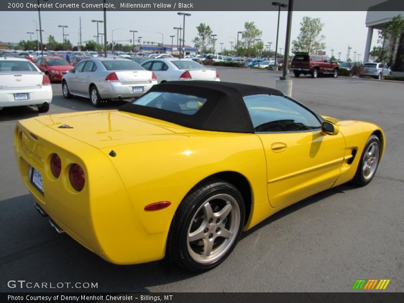 Millennium Yellow / Black 2000 Chevrolet Corvette Convertible