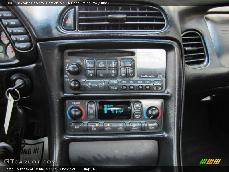 Controls of 2000 Corvette Convertible