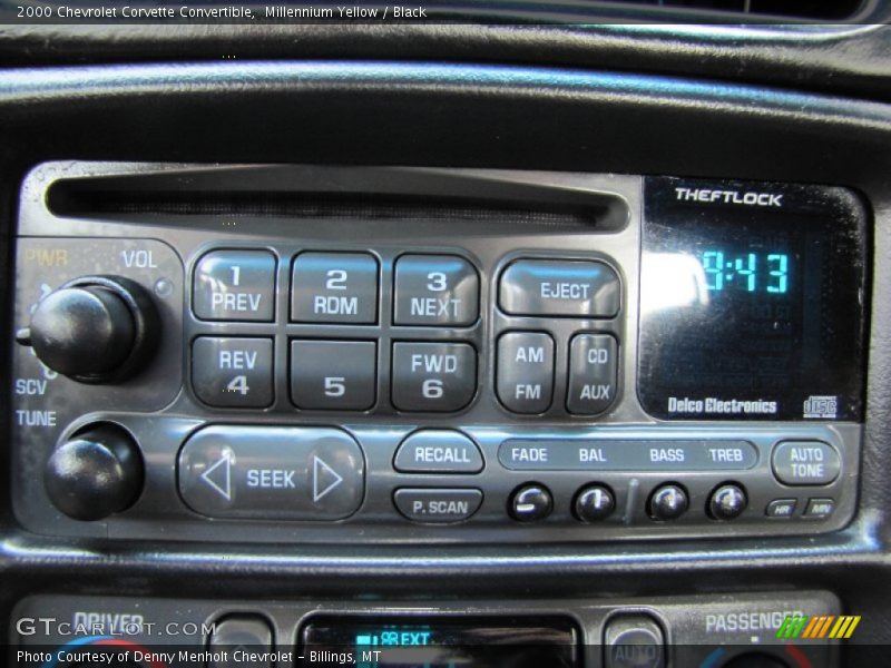 Audio System of 2000 Corvette Convertible