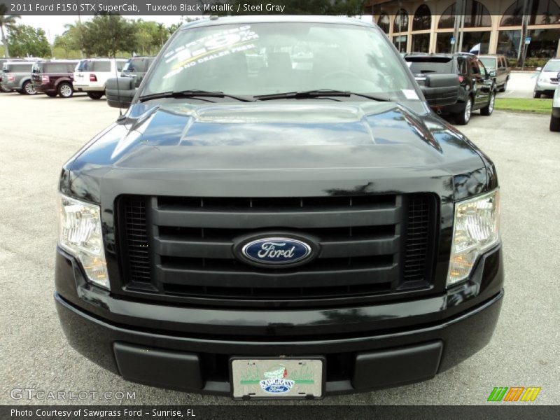 Tuxedo Black Metallic / Steel Gray 2011 Ford F150 STX SuperCab