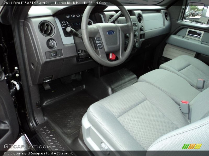 Steel Gray Interior - 2011 F150 STX SuperCab 