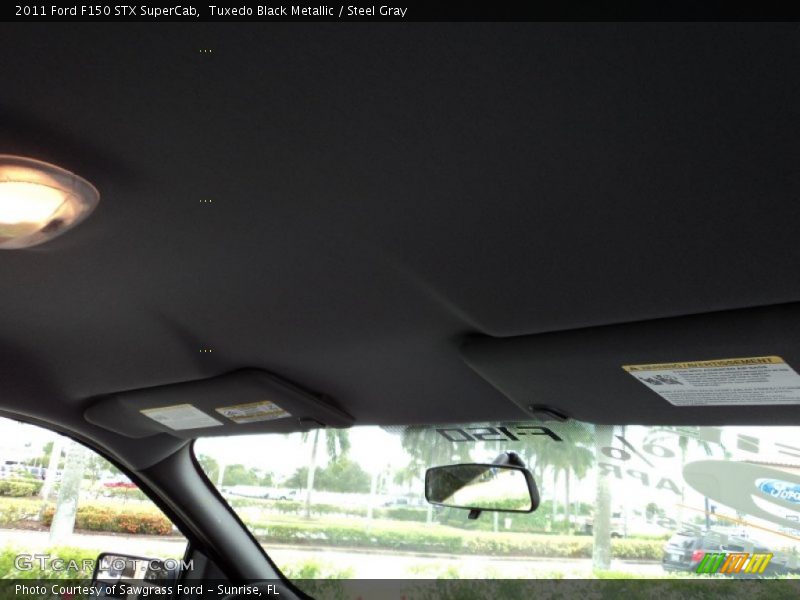 Tuxedo Black Metallic / Steel Gray 2011 Ford F150 STX SuperCab