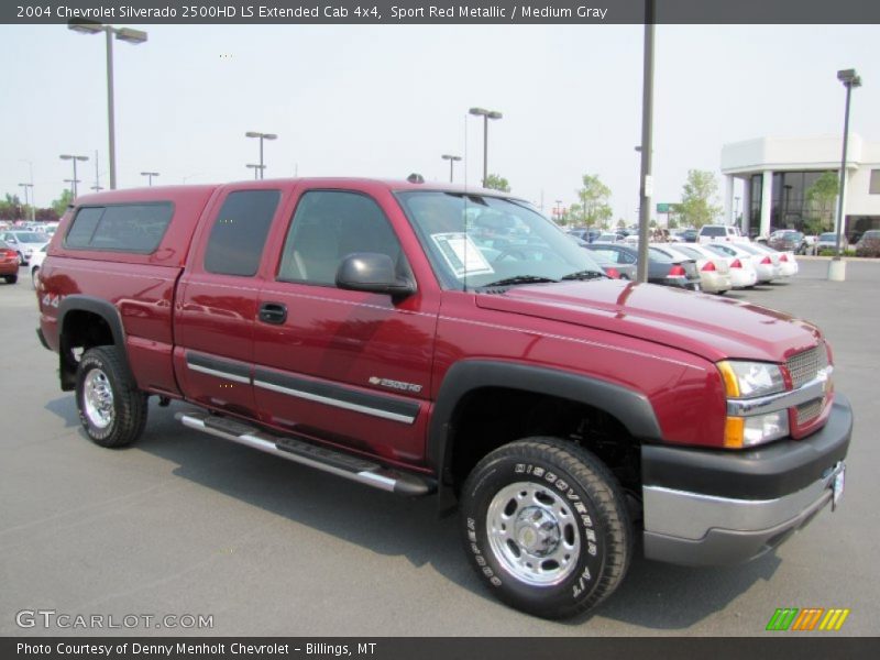 Sport Red Metallic / Medium Gray 2004 Chevrolet Silverado 2500HD LS Extended Cab 4x4