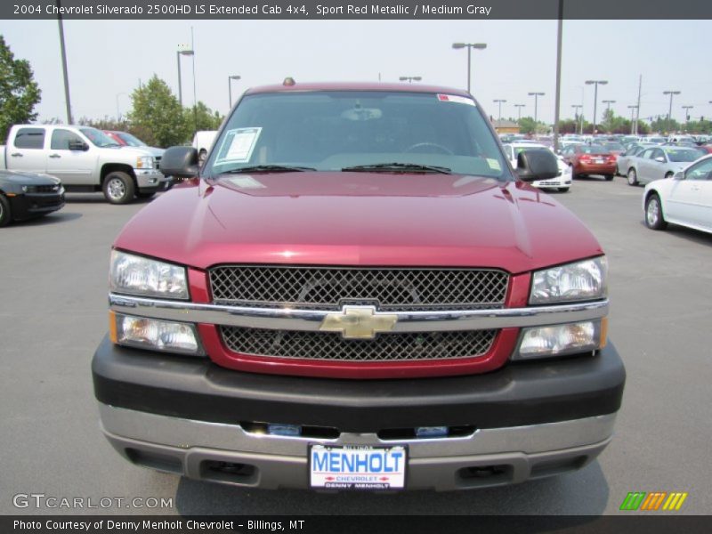 Sport Red Metallic / Medium Gray 2004 Chevrolet Silverado 2500HD LS Extended Cab 4x4