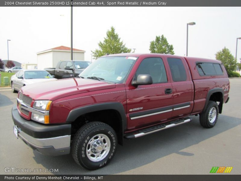 Sport Red Metallic / Medium Gray 2004 Chevrolet Silverado 2500HD LS Extended Cab 4x4
