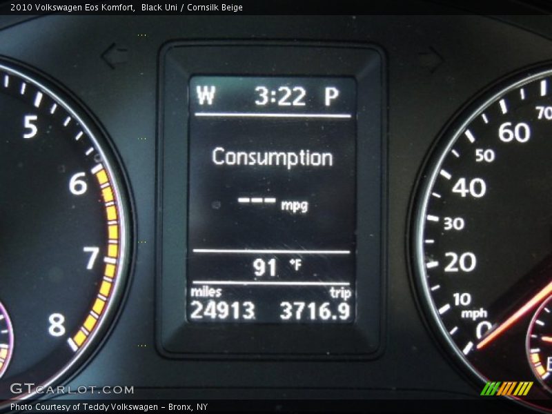 Black Uni / Cornsilk Beige 2010 Volkswagen Eos Komfort