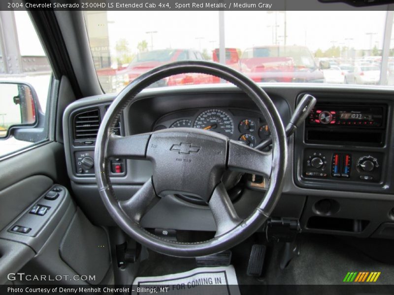Sport Red Metallic / Medium Gray 2004 Chevrolet Silverado 2500HD LS Extended Cab 4x4