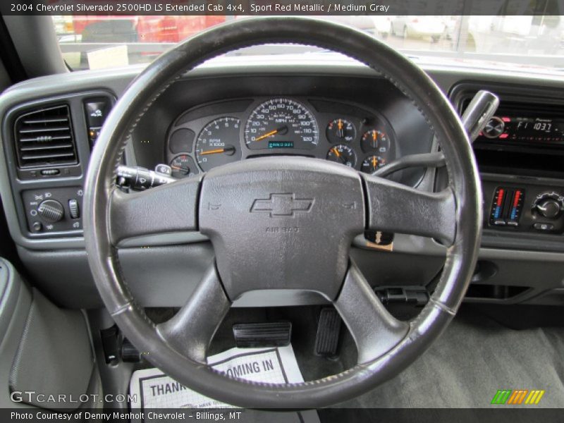 Sport Red Metallic / Medium Gray 2004 Chevrolet Silverado 2500HD LS Extended Cab 4x4