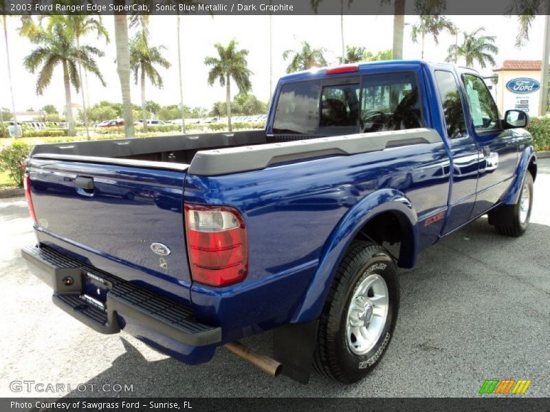 Sonic Blue Metallic / Dark Graphite 2003 Ford Ranger Edge SuperCab